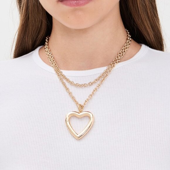 Roxanne Assoulin The Open Heart Necklace Gold - Picture 1 of 6